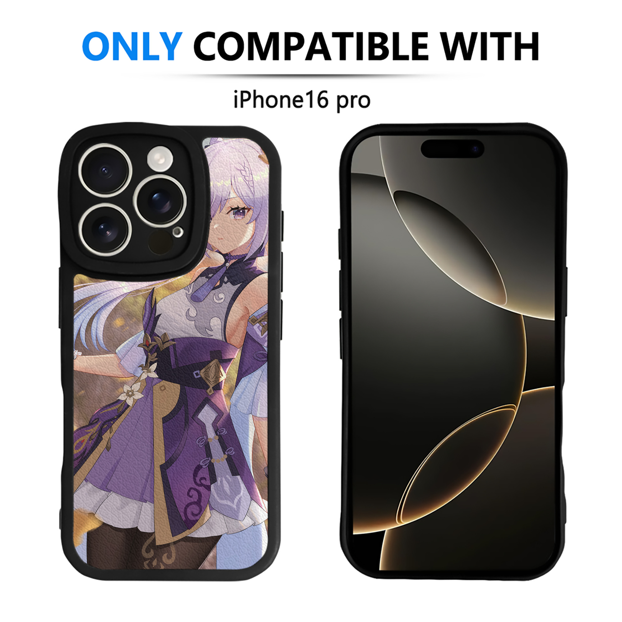 げんし神 genshin 【iPhone 16シリーズ対応】シリコンスマホケース（レザー調） 材質：シリコン